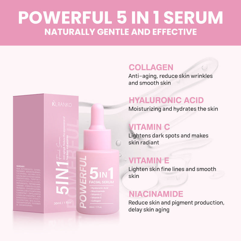 The Ultimate Glow Duo | 5-in-1 Vitamin C + Hyaluronic Acid & Niacinamide Serum Set